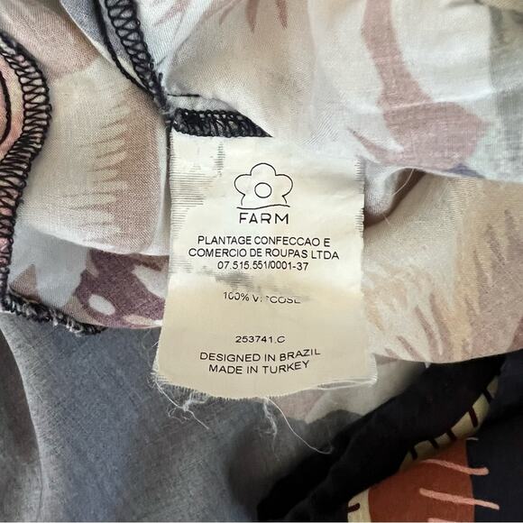 Anthropologie Farm Rio Layla Floral Ruffle Maxi Wrap Dress Size XXS Petite - Picture 12 of 14